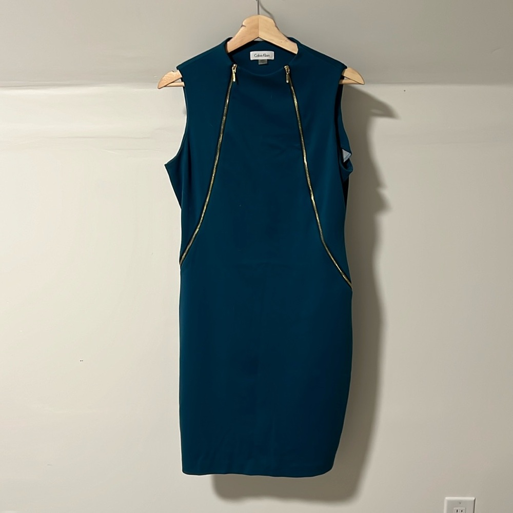 Teal Calvin Klein dress